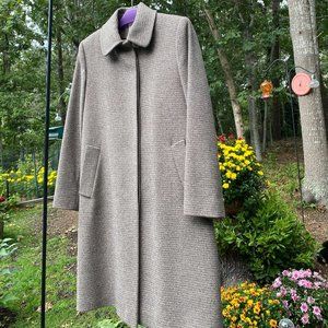 Fleurette 3/4-length wool/angora coat, Size 4